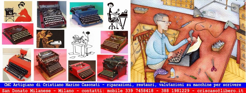 Restauri, riparazioni, valutazioni macchine per scrivere Olivetti - CMC Artigiano Milano - 3397458418