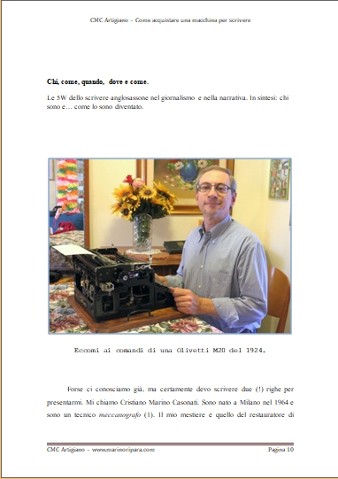CMC Artigiano - Come acquistare una macchina per scrivere - libro pdf
